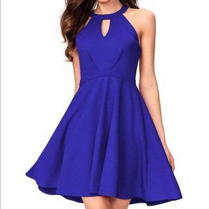 Royal Blue Insnova skater dress